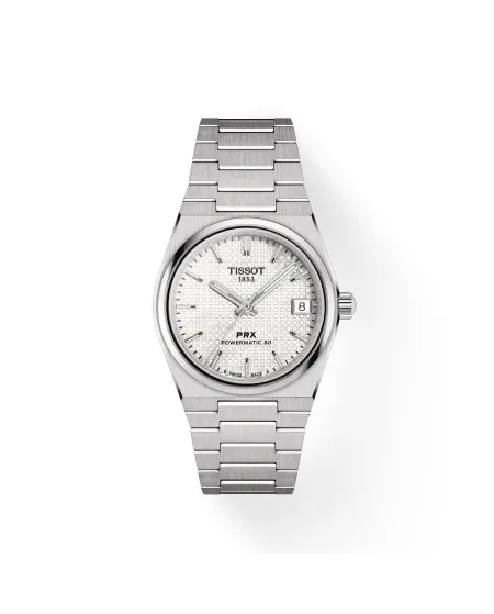 Montre Tissot PRX Powermatic 80 avec cadran en nacre et bracelet en acier 35 mm