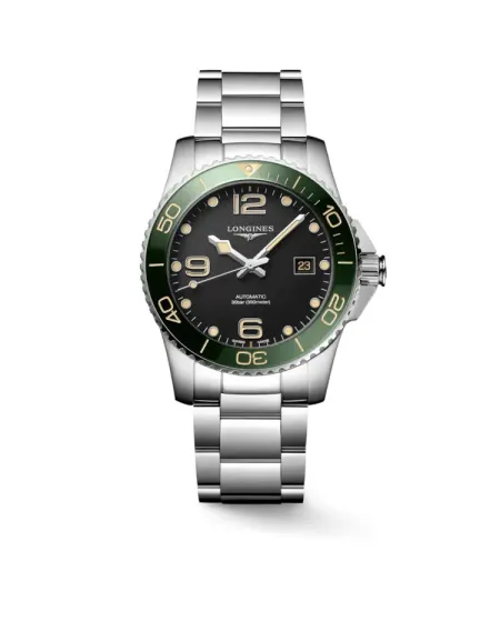 Orologio Longines HydroConquest con Quadrante Nero e Cinturino in Acciaio 41 mm