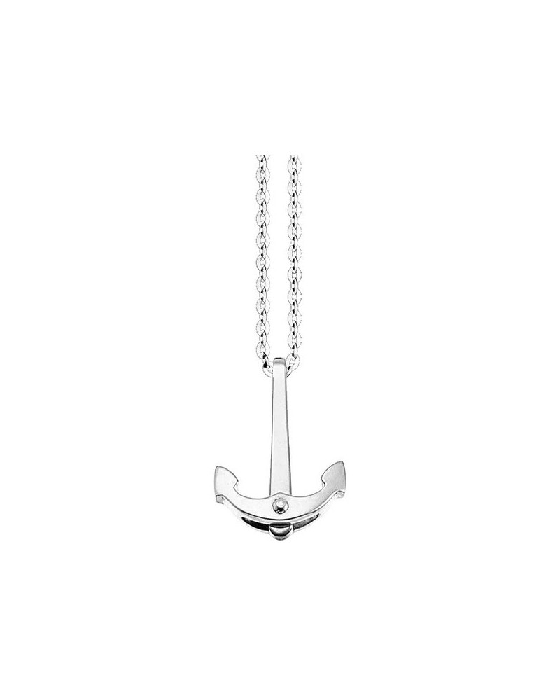 Zancan Men's Necklace in Silver with Anchor Pendant