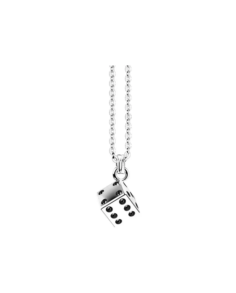 Zancan Collier pour Homme en Argent avec Pendentif Noix