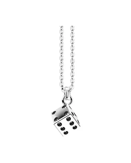 Zancan Collier pour Homme en Argent avec Pendentif Noix
