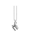 Zancan Collier pour Homme en Argent avec Pendentif Noix
