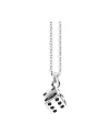 Zancan Men's Necklace in Silver with Dice Pendant