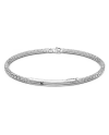 Bracelet pour homme Zancan Insignia en argent 925 avec spinelles noires