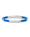 Bracelet pour homme Zancan Regatta en Kevlar bleu clair avec maillon Grumette en argent