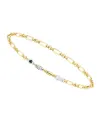 Bracelet pour homme Zancan Insignia en or jaune avec diamants et spinelle