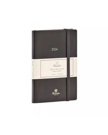 Pineider Classic 11 x 16 Weekly Diary 2024 with Leather Cover