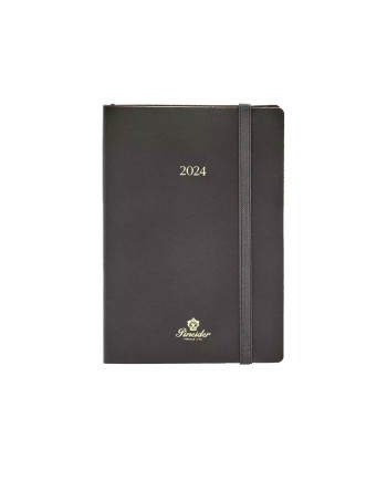 Agenda Settimanale 2024 Pineider Classic 11 x 16 con Copertina in Pelle