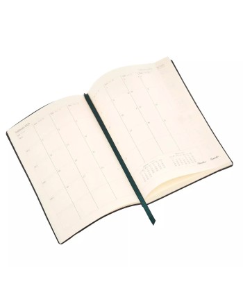 Agenda hebdomadaire Pineider Classic 11 x 16 2024 avec couverture en cuir