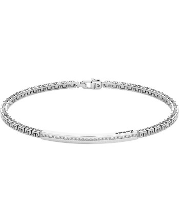 Bracciale da Uomo Zancan Insignia 925 in Argento con Zirconi Bianchi