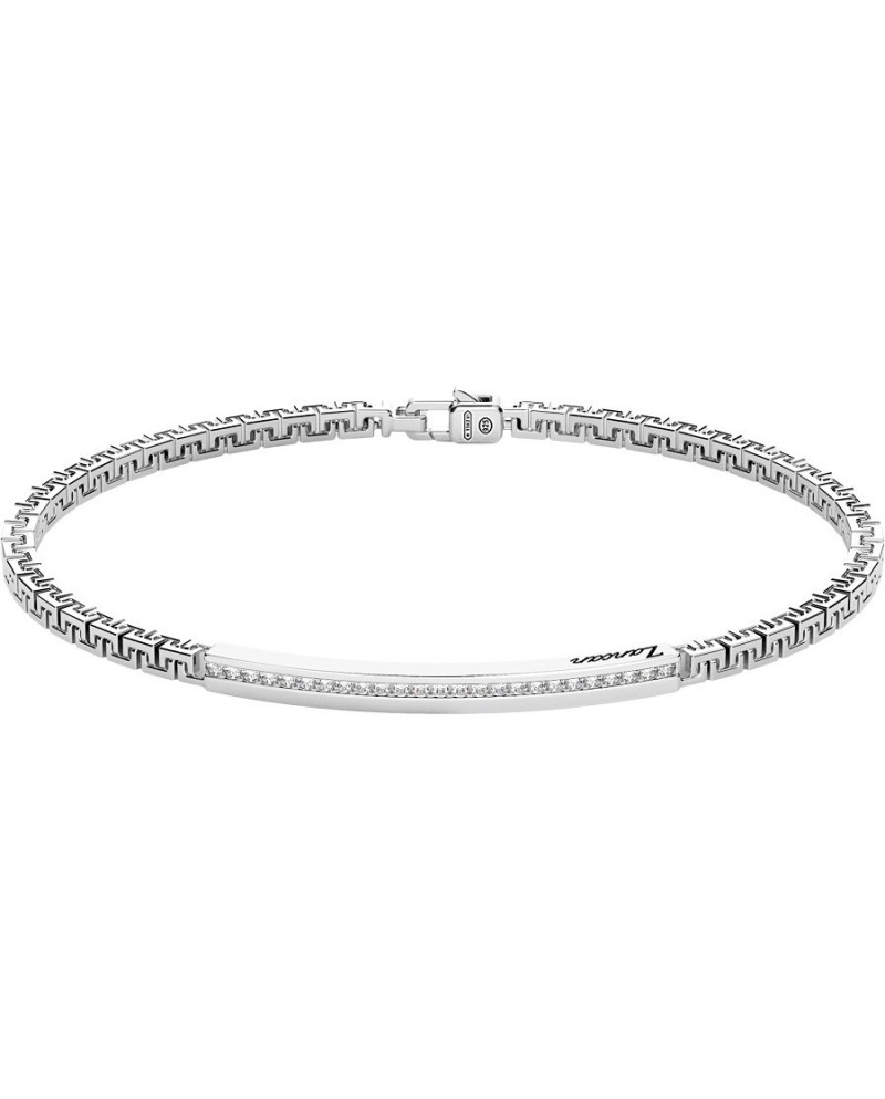 Bracciale da Uomo Zancan Insignia 925 in Argento con Zirconi Bianchi