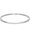 Bracelet pour homme Zancan Insignia en argent 925 avec zircons blancs