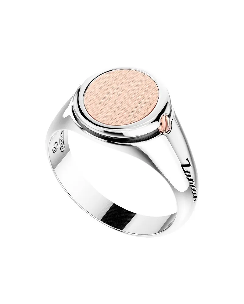 Anello da Uomo Zancan in Argento e Oro Rosa