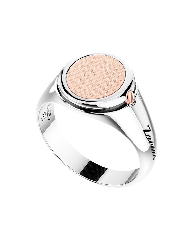 Bague pour homme Zancan en argent et rose