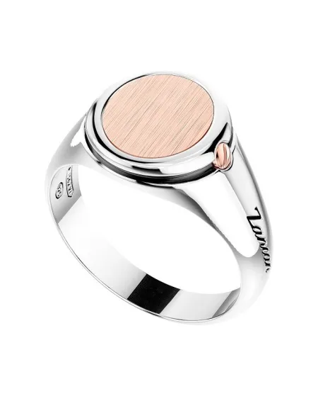 Anello da Uomo Zancan in Argento e Oro Rosa