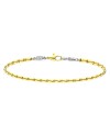 Bracelet pour homme Zancan Insignia en or bicolore avec diamants