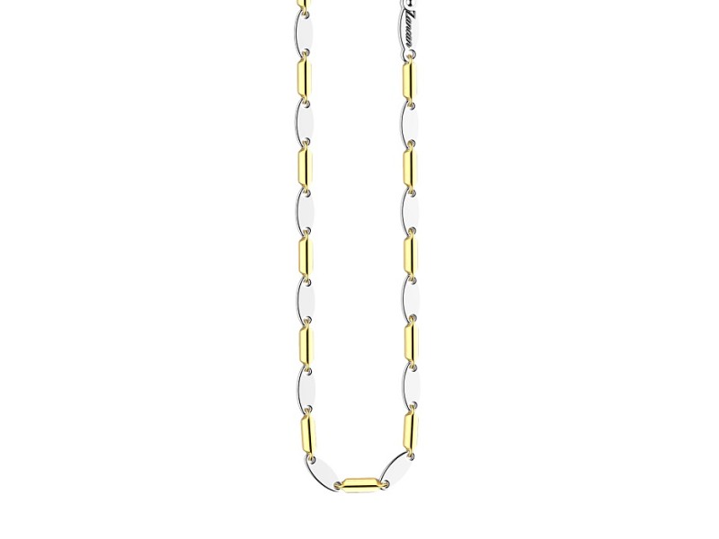 Zancan Insignia Men's Necklace in Two-Tone Gold