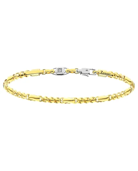 Bracciale da Uomo Zancan Insignia in Oro Bicolore con Diamanti