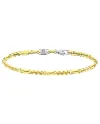 Zancan Insignia Men's Bracelet in Two-Tone Gold with Diamonds