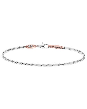 Bracelet pour homme Zancan Insignia en or bicolore avec diamants