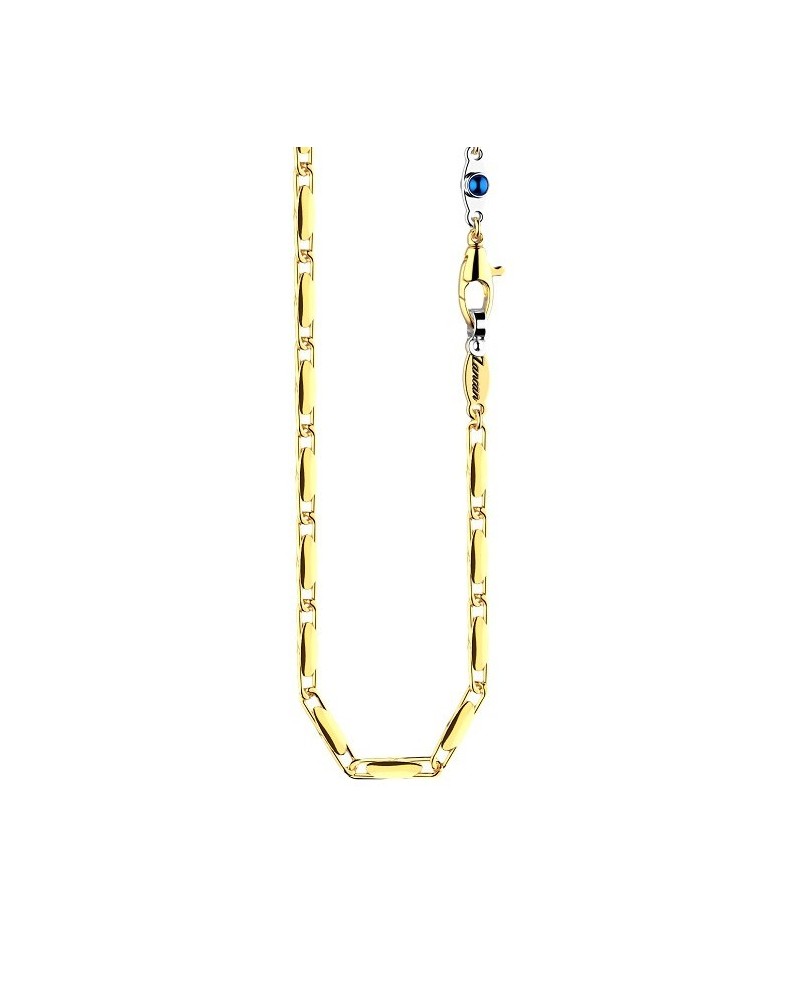 Collier pour homme Zancan Insignia en or jaune avec saphir bleu