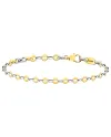 Bracciale da Uomo Zancan Insignia in Oro Bicolore con Diamanti