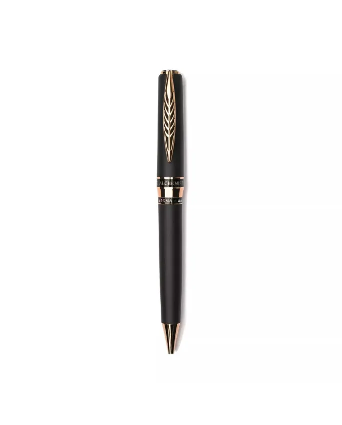 Pineider Alchemist Stromboli Black Ballpoint Pen