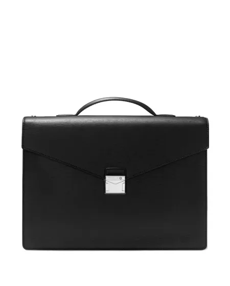 Porte-documents moyen Montblanc Meisterstück 4810 en cuir noir
