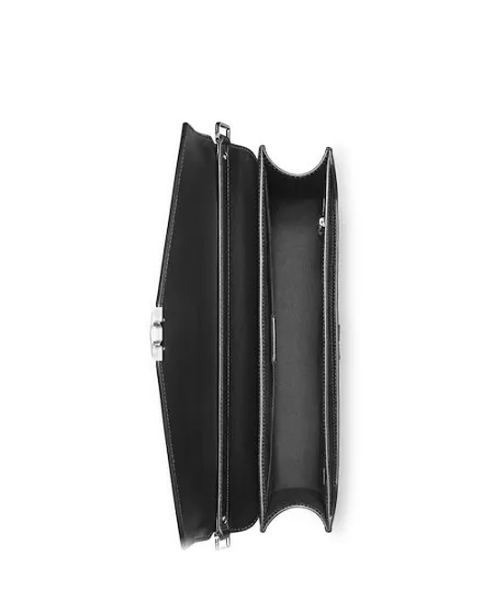 Porte-documents moyen Montblanc Meisterstück 4810 en cuir noir