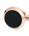 Montblanc Meisterstück Cufflinks in Gold PVD Steel with Black Onyx