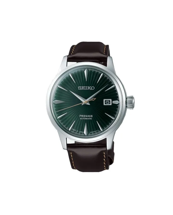Orologio Seiko Presage Cocktail Quadrante Verde con Cinturino in Pelle