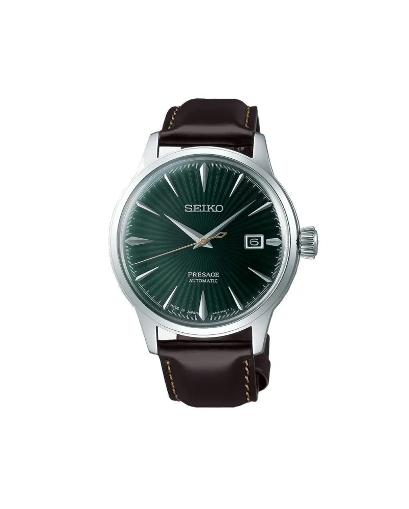 Orologio Seiko Presage Cocktail Quadrante Verde con Cinturino in Pelle