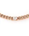 Crivelli Groumette Choker in Rose Gold with Heart Diamond