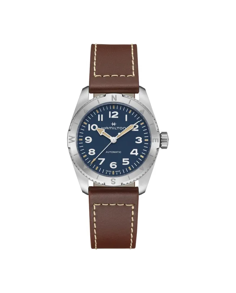 Hamilton Khaki Field Expedition Auto Blue Leather Strap Watch