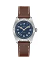 Montre Hamilton Khaki Field Expedition Auto avec bracelet en cuir bleu