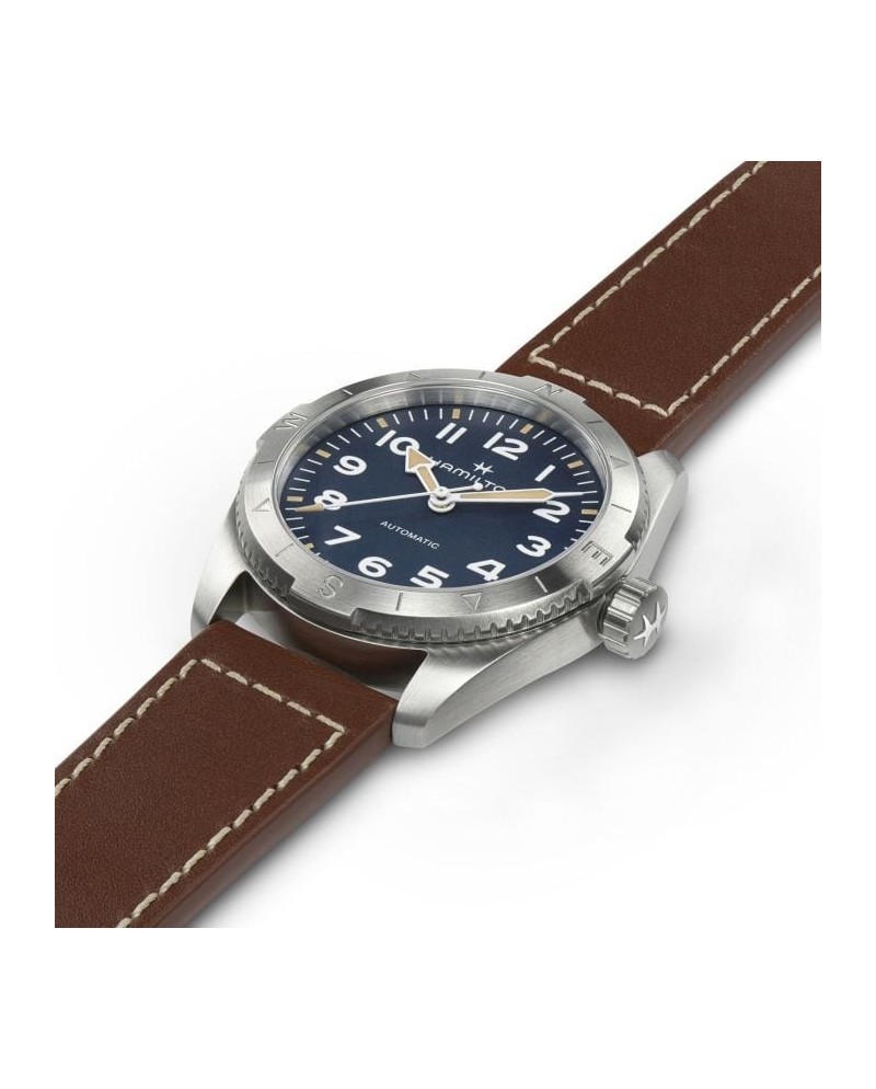 Hamilton Khaki Field Expedition Auto Blue Leather Strap Watch - Main Image
