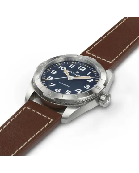Orologio Hamilton Khaki Field Expedition Auto Blu Cinturino Pelle