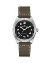 Hamilton Khaki Field Expedition Auto Watch Black Leather Strap 41 mm