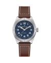 Montre Hamilton Khaki Field Expedition 41 mm Auto bracelet en cuir bleu