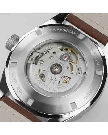 Montre Hamilton Khaki Field Expedition 41 mm Auto bracelet en cuir bleu