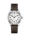 Hamilton Khaki Field Expedition 41 mm Auto White Leather Strap Watch