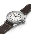 Montre automatique Hamilton Khaki Field Expedition 41 mm avec bracelet en cuir blanc