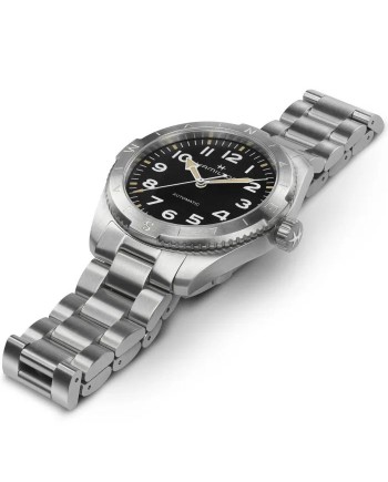 Orologio Hamilton Khaki Field Expedition Auto 41 mm Nero Cinturino Acciaio