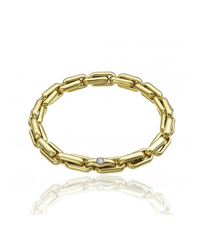 Bracciale Elastico Chimento X-Tend in Oro Giallo con Diamante