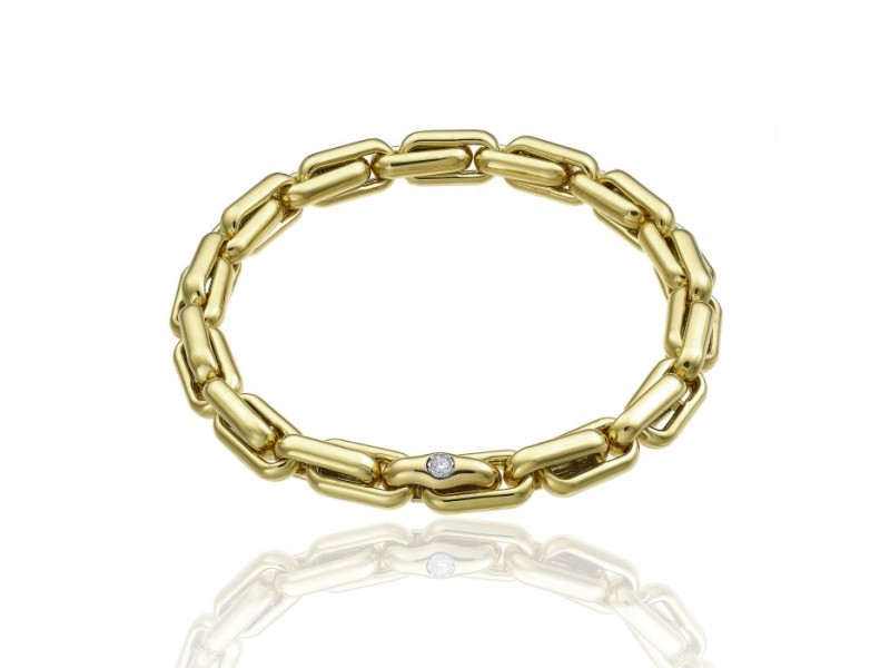 Chimento X-Tend Elastic Bracelet in Yellow Gold with Diamond