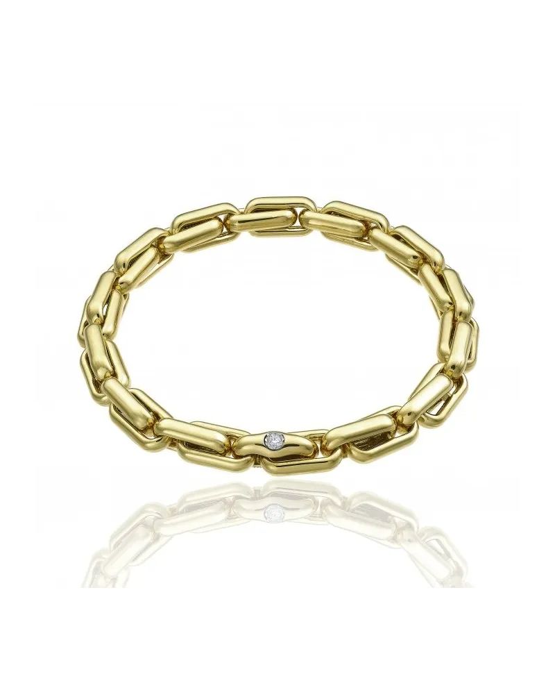 Chimento X-Tend Elastic Bracelet in Yellow Gold with Diamond