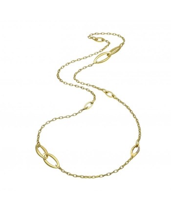 Collana Chimento Link Sensi in Oro Giallo con Diamanti Bianchi
