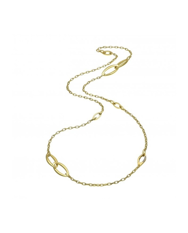 Collier Chimento Link Sensi en or jaune avec diamants blancs