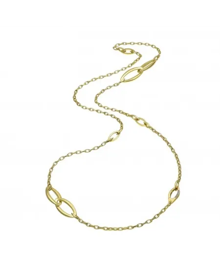 Collier Chimento Link Sensi en or jaune avec diamants blancs