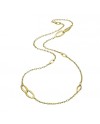 Chimento Link Sensi Necklace in Yellow Gold with White Diamonds